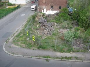 Volleyballplatz Gelände vorher