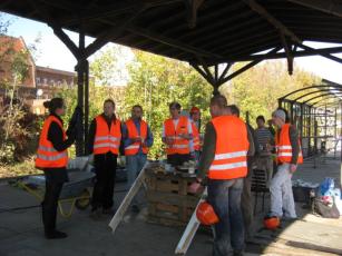 Demontage Einhausung, 1. Aktionstag, Team
