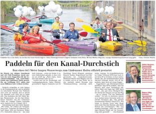 LVZ_Paddeln für den Kanal-Durchstich
