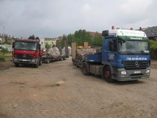 Transport Findlinge_Ankunft