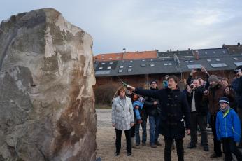 Dave_Einweihung Nordkopf, Boulderfelsen