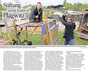 LVZ, Siftung weckt Ecken in Plagwitz