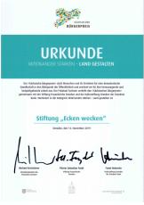 Urkunde Miteinander stärken - Land gestalten